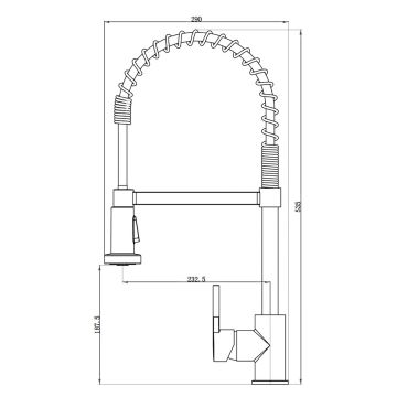 Deva Stockholm Chrome Rinser Mixer Tap