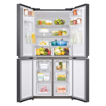 Samsung American Fridge Freezer with Non-Plumbed Water Dispenser Matt Black RF48A401EM9