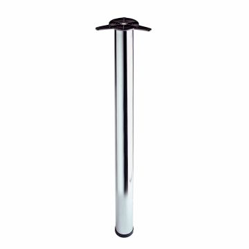 Worktop Support Leg Chrome 