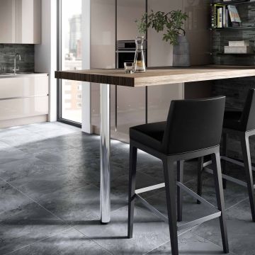 Worktop Support Leg Chrome 