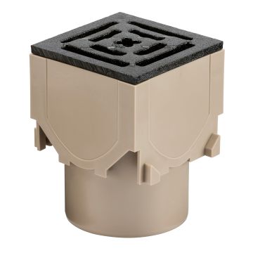 ACO RainDrain Corner Unit With Iron Grating 