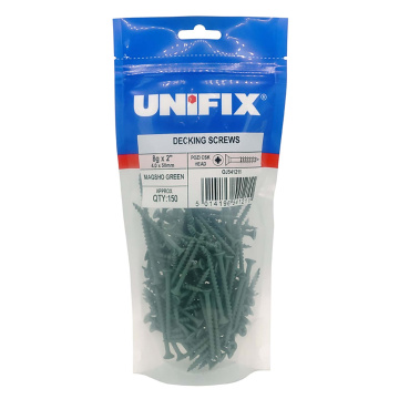 Unifix Green Decking Screws 4.2 x 50mm Pack of 150