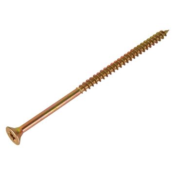 FIX-IT Single Thread Zinc Yellow Woodscrews 5 x 100mm Pack of 700