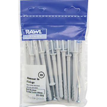 Rawlplug Hammer Fixers 6 x 60mm Pack of 20
