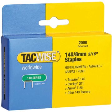 Tacwise 140 Series 8mm Staples Pack of 2000