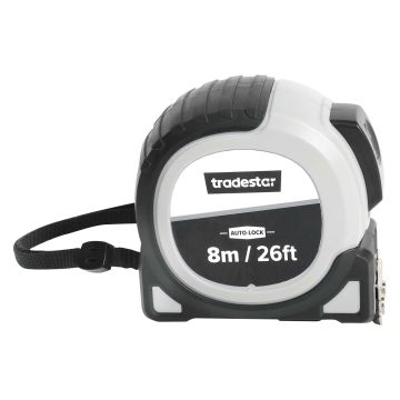 Tradestar Self Locking Tape Measure 8m 