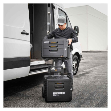 ToughBuilt StackTech 2-Drawer Rolling Locking Box