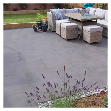 Vitripiazza Dusk Grey Porcelain Paving Slabs 900 x 600 x 20mm Pack of 2