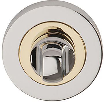 Orbit Bathroom Thumbturn Set Polished Chrome/Brass Plated