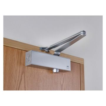 Union Rack & Pinion Variable Backcheck Door Closer Size 2-4