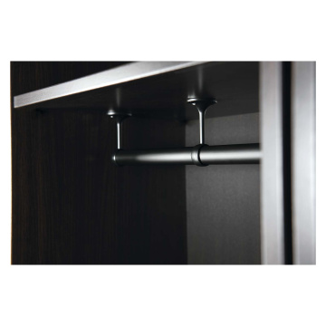 Deluxe Rail End Bracket 25mm Matt Black
