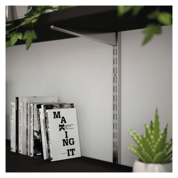 Twinslot Shelving Upright Krome