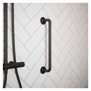 Steel Grab Rail Matt Black