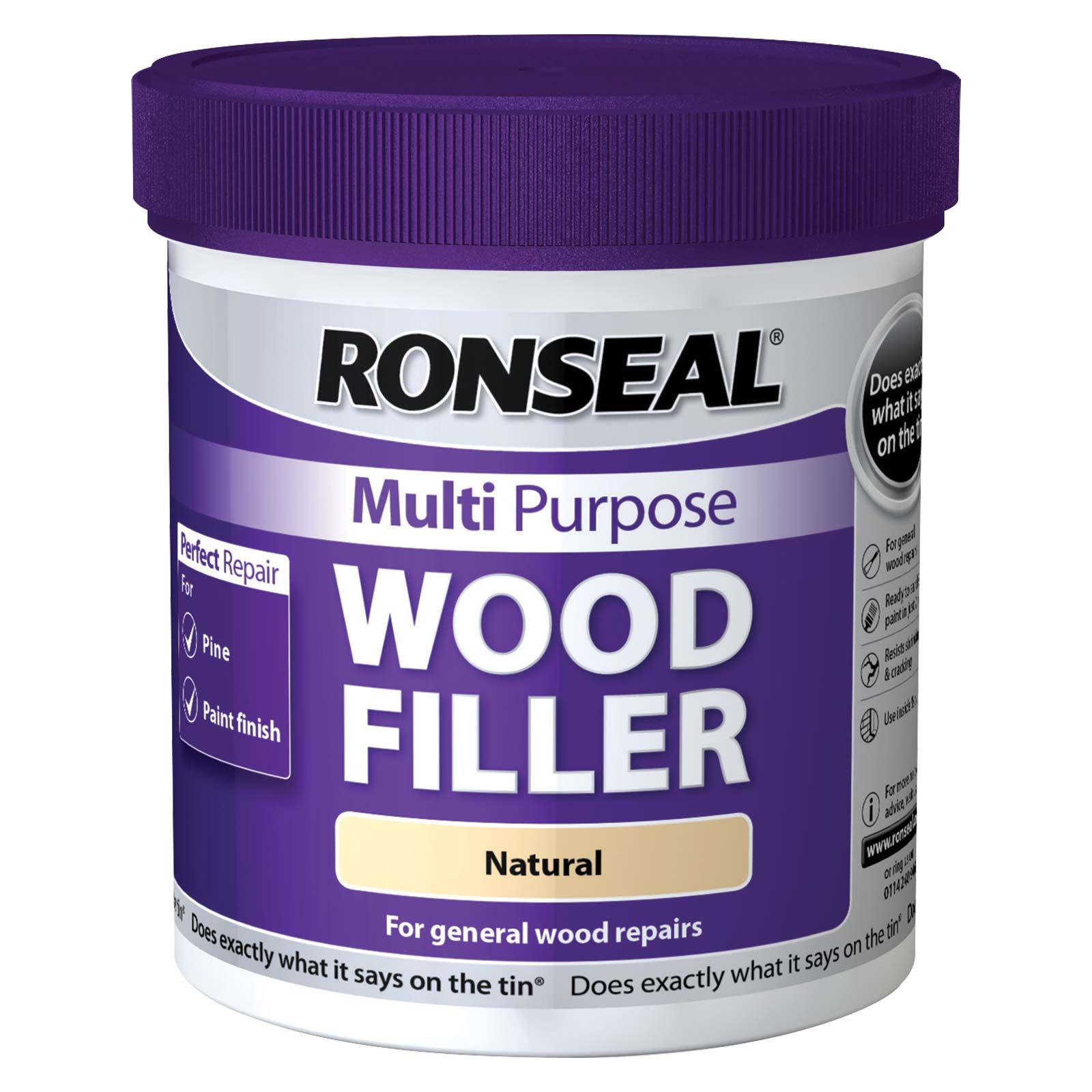 Product image for Ronseal Multi Purpose Wood Filler Natural 930g