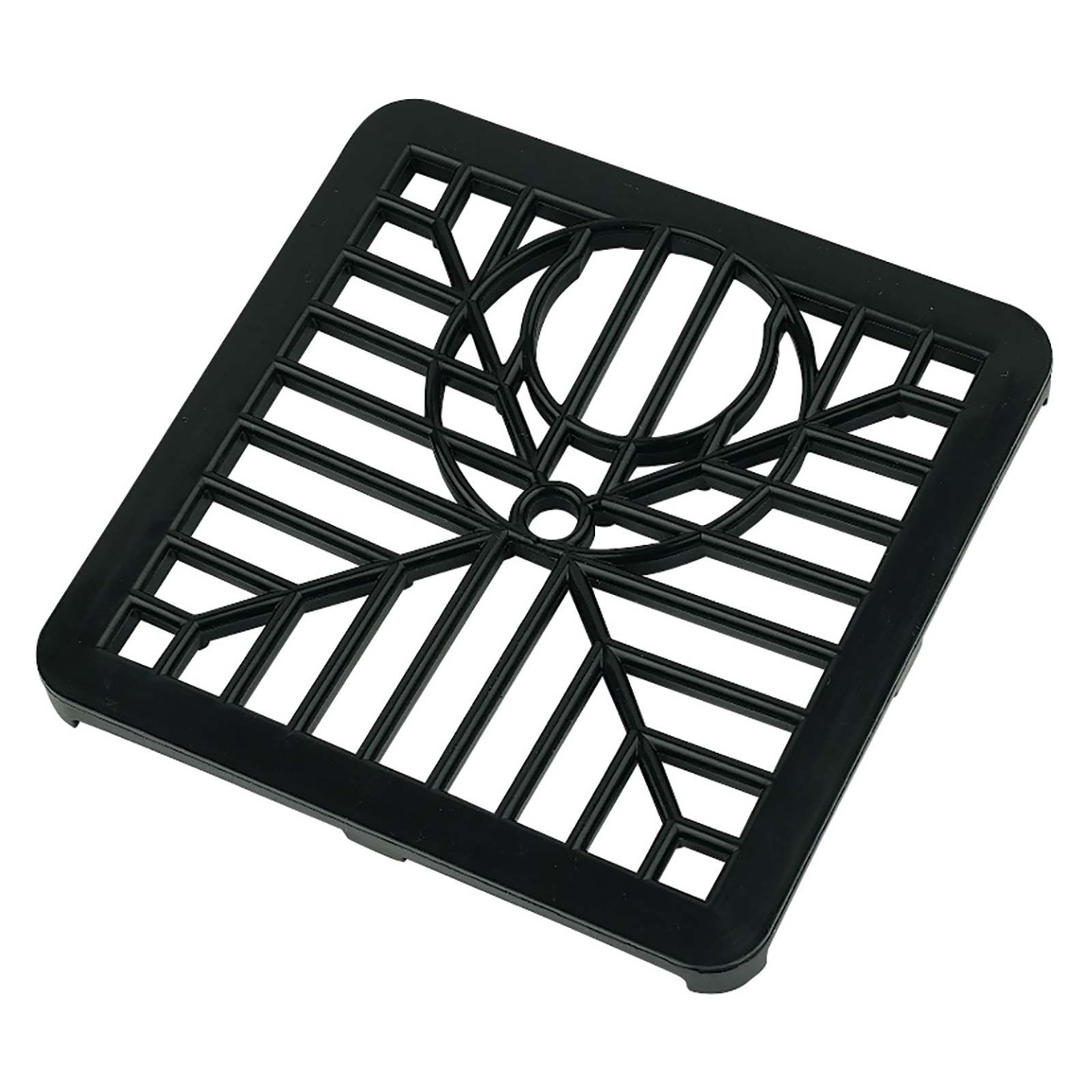 Product image for FloPlast Black 150mm Spare Square Drain Grid