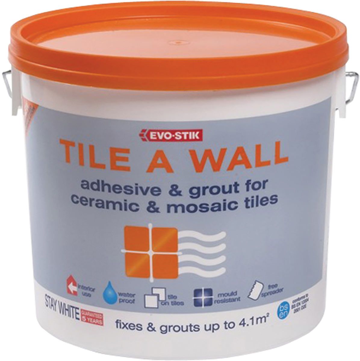 Evo Stik Mould Resistant Wall Tile Adhesive Grout Standard Selco