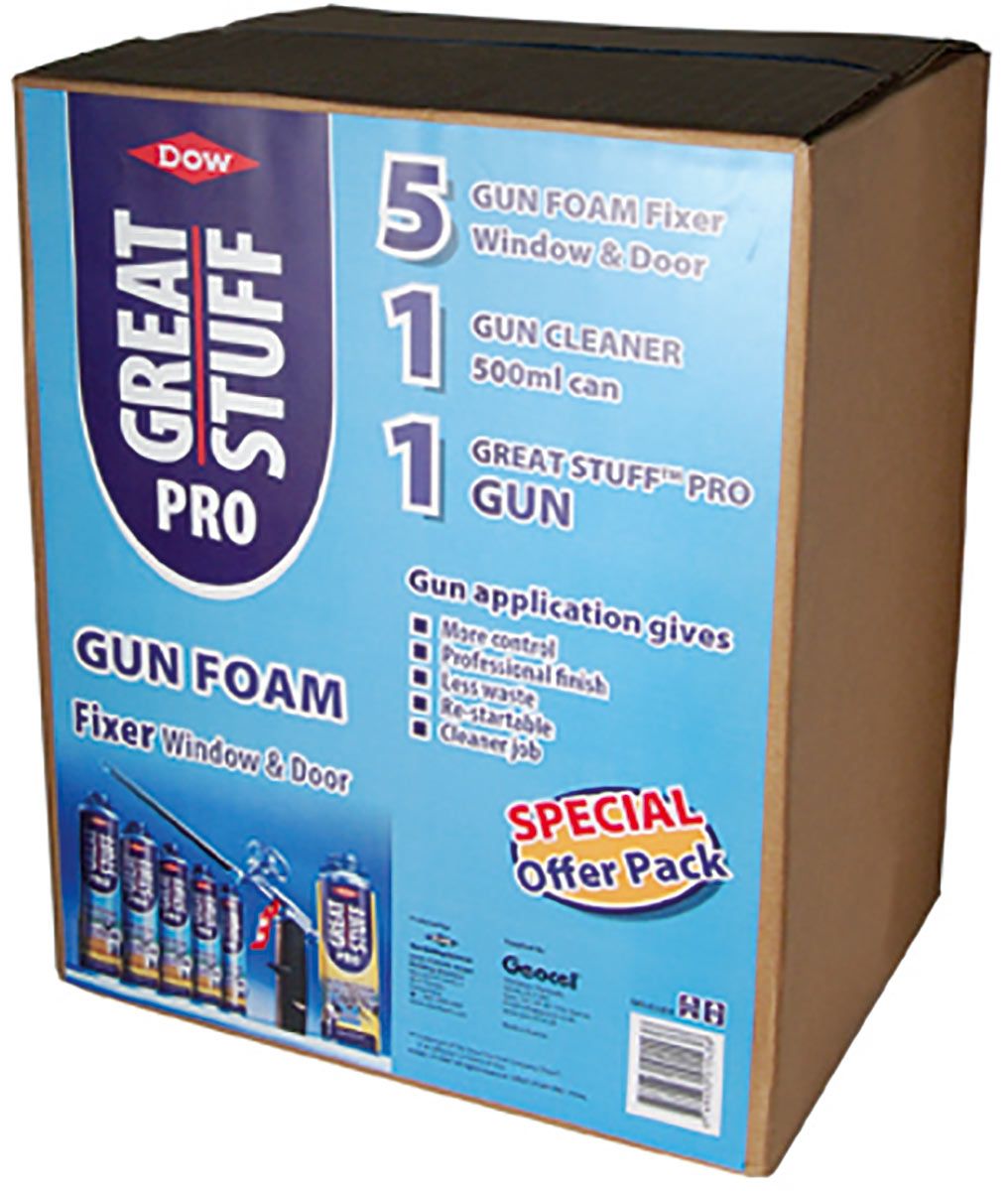 Great Stuff Pro Gun Foam Fixer Window Door Kit Selco