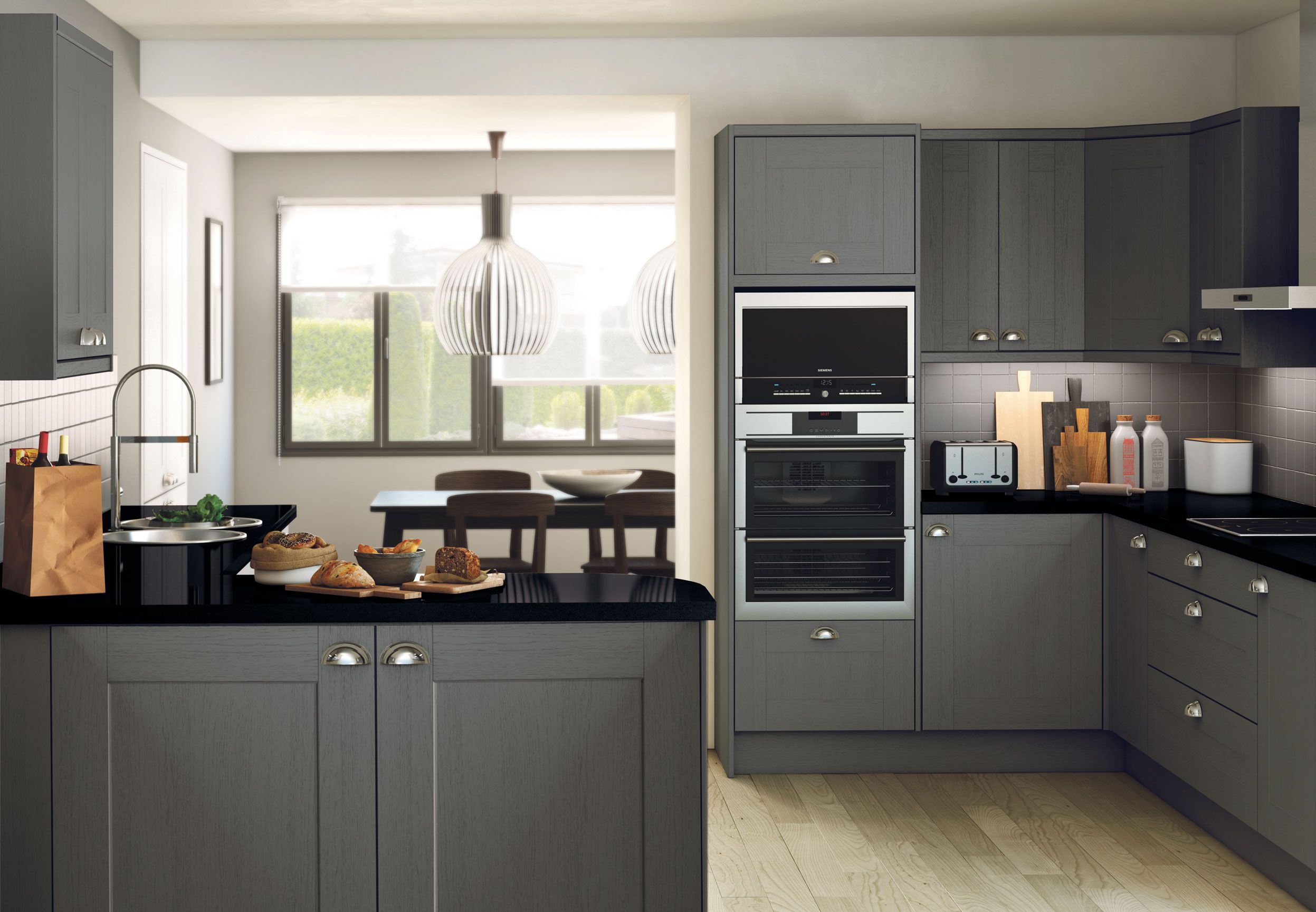 Alderley Dark Grey Rigid Kitchen Selco