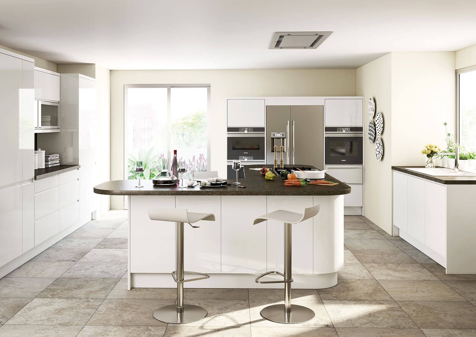 Cirrus White Rigid Kitchen Selco