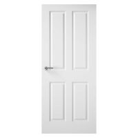 4 Panel Smooth Internal FD30 Fire Door 1981 x 762 x 44mm