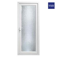 CWG Right Hand Obscure Triple Glazed Single White uPVC Door