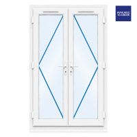 CWG Left Hand Master Clear Triple Glazed White uPVC French Doors