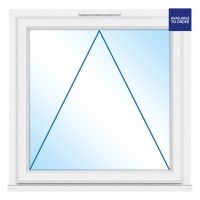 CWG Top Hung Opening Clear Glazed White uPVC Window