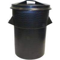 Heavy Duty Black Dustbin 94L