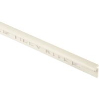 Soft Grey PVC Round Profile Tile Trim 7mm x 2.4m