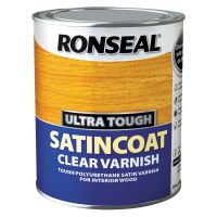 Ronseal Ultra Tough Satincoat Varnish Clear 750ml