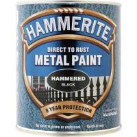Hammerite Direct to Rust Hammered Metal Paint Black