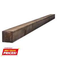 Incised Fence Post Treated  Brown 75 x 75mm FSC®