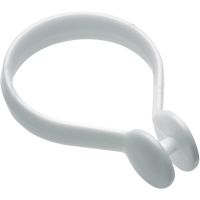Croydex White Button Shower Curtain Rings Pack of 12