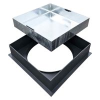 Square to Round Recessed Manhole Cover & Frame 300 x 300mm