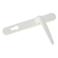 Yale Long Backplate Door Handle White