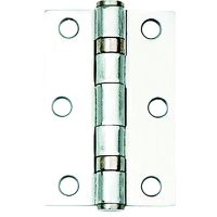 Ball Bearing Butt Hinges Satin Chrome 76mm Pack 2