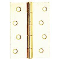 Butt Hinges Brass Plated 100mm Pack 2