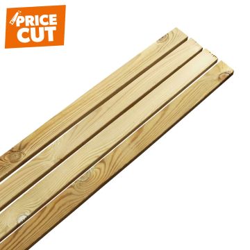 Treated Garden Screening Batten 25 x 50 x 4200mm (2" x 1") NOM PEFC/16-37-158