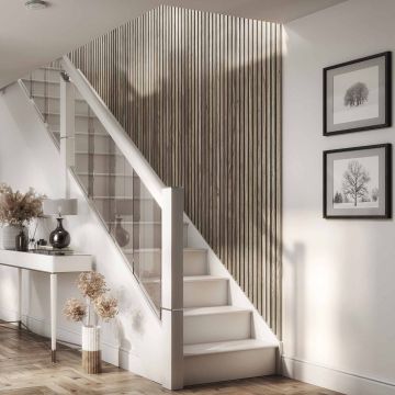 Acoustic Slat Wall Panel Walnut 2400 x 605mm