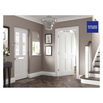 4 Panel Primed White Doors