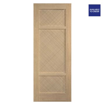 Alvin 3 Panel Pre-Finished Oak Door