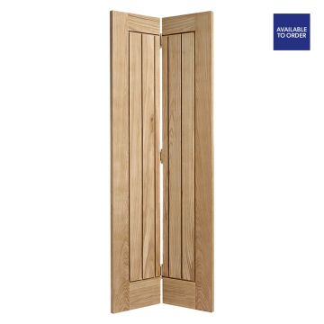 Mexicano Unfinished Oak Bi-Fold Doors