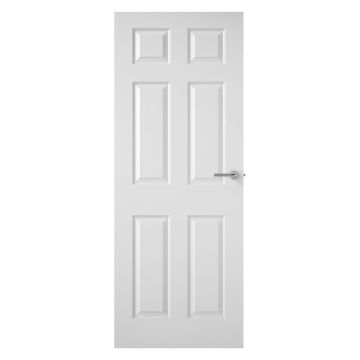 6 Panel Textured Internal Fire Door FD30 1981 x 762 x 44mm (6'6" x 2'6")