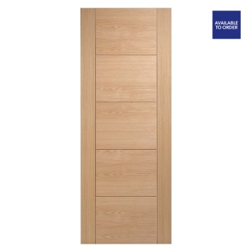 Vancouver 5 Panel Pre-Finished Oak FD30 Fire Door