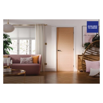 Vancouver 5 Panel Pre-Finished Oak FD30 Fire Door