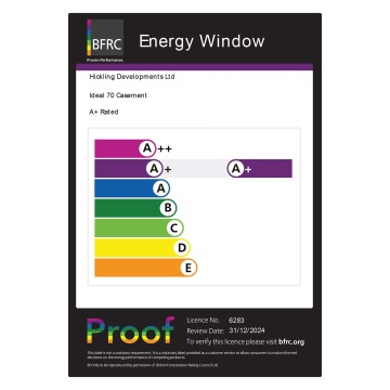 Crystal Left & Right Hand Opening Clear Triple Glazed Grey/White uPVC Window