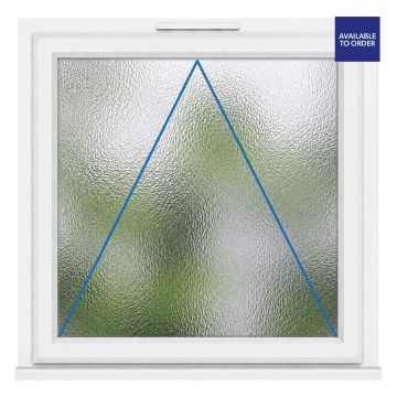 CWG Top Hung Opening Obscure Triple Glazed White uPVC Window