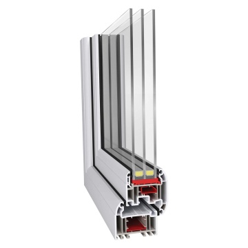 Crystal Left Hand Master Clear Triple Glazed White uPVC French Doors