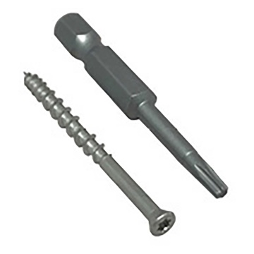 Composite Deck Board Hidden Starter Clip & Driver Bit Pack of 25
