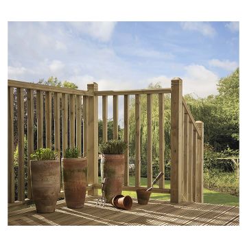 Decking Treated Stop Chamfered Spindle 41 x 41 x 895mm PEFC